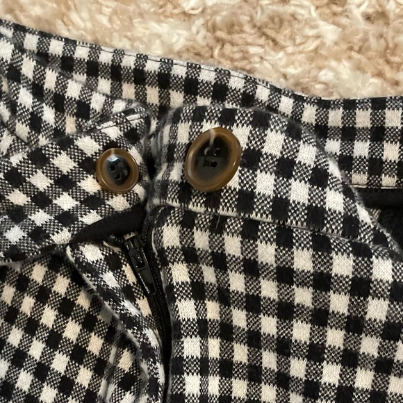 Anthropologie the essential crop flare check dress pants size 8 - Picture 7 of 9